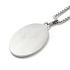 Non-Tarnish Stainless Steel Virgin Mary Pendant Necklace with Box Chains for Women LS-NJEW-E066-01P-3
