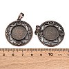 Brass Pendant Cabochon Settings KK-U074-04R-3