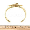 Butterfly Brass Cuff Open Bangles BJEW-M060-01G-02-5