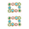 2Pcs Alloy Rhinestone Flower Shoe Decorations FIND-FG0002-40B-1