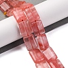 Cherry Quartz Glass Beads Strands G-L605-E02-01-2