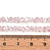 Electroplate Transparent Glass Beads Strands GLAA-N021-4mm-10-4