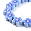 Handmade Flower Polymer Clay Beads Strands CLAY-M003-07-4