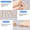 Natural Beech Wood Knitting Looms Tool Sets TOOL-WH0127-05-3