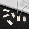 Tarnish Resistant 304 Stainless Steel Stamping Blank Tag Pendants LS-STAS-S028-05-5