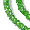 Baking Electroplate Glass Beads Strands DGLA-A039-J4mm-B11-3