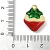 Brass Enamel Pendants KK-R224-14B-G-3