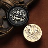 My Friend Wax Seal Brass Stamp Heads AJEW-M038-01C-G-1