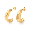 Ion Plating(IP) 304 Stainless Steel Arch Stud Earrings EJEW-K244-45G-1