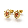 Ion Plating(IP) 304 Stainless Steel Stud Earrings EJEW-H018-01G-04-2
