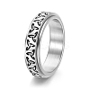 Rotatable Stainless Steel Finger Ring PW-WGB0425-08-1