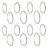 14Pcs 7 Size 2mm Matte Plain Dome Finger Ring for Girl Women RJEW-UN0001-11-1