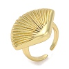 Rack Plating Brass Cuff Finger Rings for Women RJEW-C114-14A-G-1