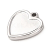304 Stainless Steel Pendant Cabochon Settings STAS-Z204-04P-07-2