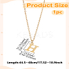 304 Stainless Steel Letter Pendant Necklaces NJEW-LP0001-53H-G-2
