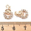 Micro Pave Clear Cubic Zirconia Pendants KK-M102-03G-3