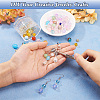 2 Sets 2 Styles DIY Lampwork Beads & Alloy Pendant & Link & Bead Caps Jewelry Findings Kits DIY-TA0011-61-4