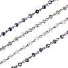 Handmade Glass Beaded Chains for Necklaces Bracelets Making AJEW-OC0001-78-1