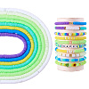 8 Strands Imitation Jelly Handmade Polymer Clay Beads Strands CLAY-TA0001-47B-1