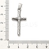 316 Surgical Stainless Steel Pendants STAS-A123-13AS-3