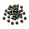 Plating Opaque Acrylic Beads OACR-R005-03C-1