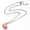 Glass Pendant Necklace NJEW-D281-C-10AB-2
