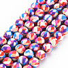 Handmade Polymer Clay Beads Strands CLAY-N008-054-04-1