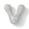 Rack Plating Brass Cubic Zirconia Pendants KK-S378-02P-V-1