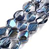 Electroplate Glass Beads Strands EGLA-T021-10G-1