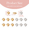 300Pcs 2 Style 304 Stainless Steel Charms STAS-PJ0001-38-4