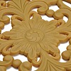 Floral Silicone Heat Insulation Coasters AJEW-K055-01B-3