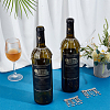 Brass Glass Rhinestone Wine Bottle Charms Decoration HJEW-OC00173-4