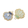 Shell Pearl & Glass Seed Beaded Pendants PALLOY-MZ01437-2