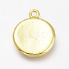 Brass Enamel Pendants KK-H103-01S-G-2