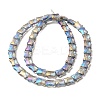 Electroplate Glass Beads Strands EGLA-H103-FR03-2