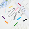 2Sets 2 Styles Hollow Perfume Bottle Pendant Necklaces NJEW-FI0001-64-4