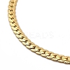 Ion Plating(IP) 304 Stainless Steel Cuban Link Chain Bracelet for Women BJEW-G667-06G-2