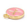 Golden Plated Alloy Enamel Charms ENAM-Q437-14X-2