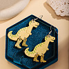 Cute Dinosaur Dangle Earrings with Glitter Boots Cartoon Animal Acrylic Earrings Trendy Jewelry for Women Teens FS-WG8687D-01-1