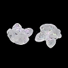 Frosted Transparent Acrylic Beads X1-OACR-P029-18B-05-3