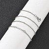 Brass Faceted Ball Chains Necklaces for Women NJEW-D302-21P-1
