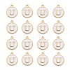 Golden Plated Alloy Charms LS-ENAM-S118-01U-2
