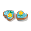 Handmade Heart Lampwork Beads Strands LAMP-P069-04A-05-4
