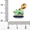304 Stainless Steel Enamel European Dangle Charms STAS-U005-22G-3