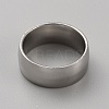 201 Stainless Steel Simple Plain Band Ring for Women RJEW-WH0015-02A-2