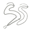 304 Stainless Steel Chain Necklaces NJEW-M078-08P-2