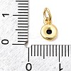 Brass Cubic Zirconia Charms KK-G554-02B-02-3