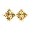 304 Stainless Steel Stud Earrings for Women EJEW-Z058-01G-02-1