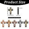 DIY Crucifix Cross Pendant Necklace Making Kits DIY-NB0007-51-2