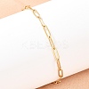 201 Stainless Steel Paperclip Chains Bracelets for Women LS-BJEW-G767-01E-G-1